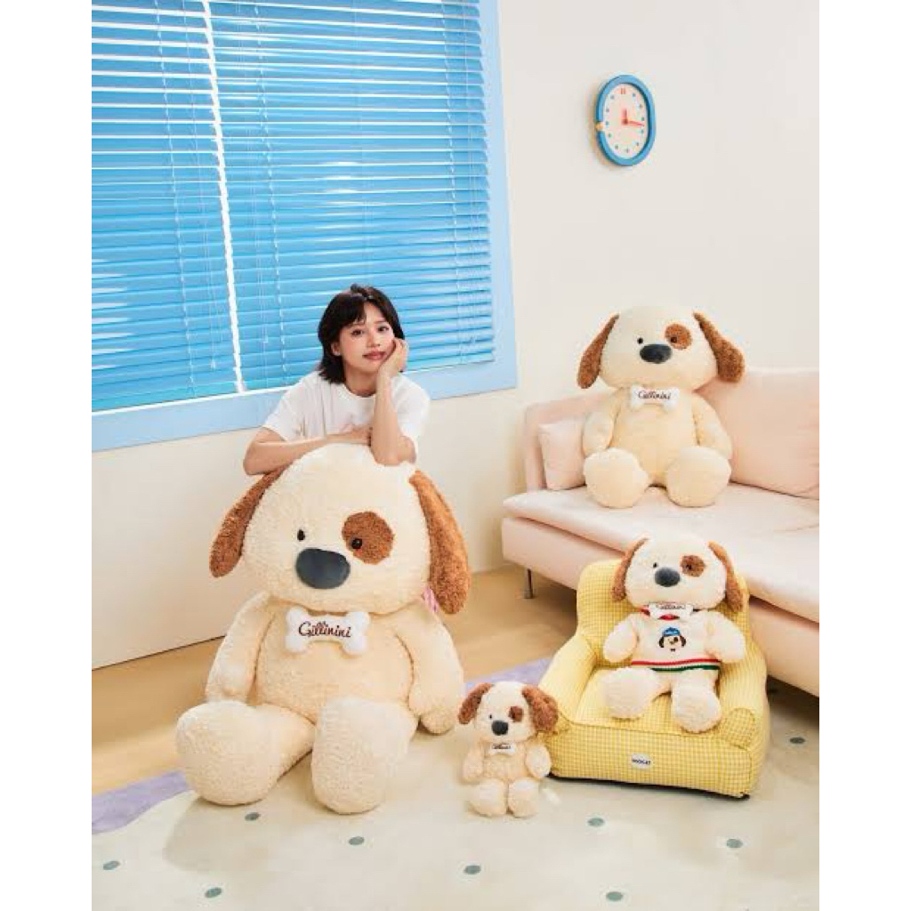 Miniso Gillinini Dog Plush Toy / boneka mainan anak anjing
