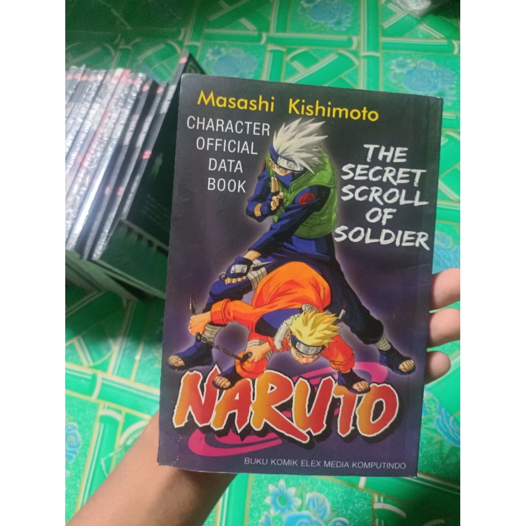 Komik Naruto the secret scroll of solider character official data book