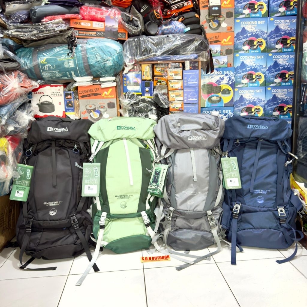 consina everest 60 + 5 L GEN 3 Anti gravity tas gunung carrier ransel 60L 70L