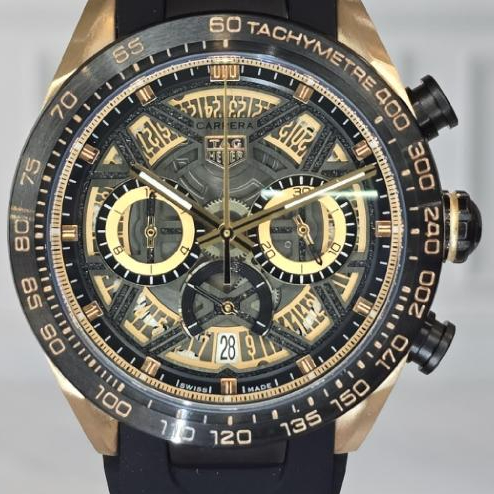 Jam Tangan Pria LWTH Carrera Strap Ultra Soft Rubber Chronograph x Porsche 963 42mm Fullset