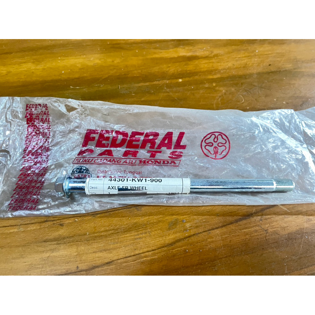 AXLE FRONT WHEEL AS RODA DEPAN TIGER 2000 LAWAS LAMA REVO ORIGINAL ORI ASTRA 44301-KW1-900
