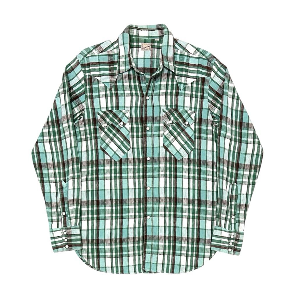 Sugar Cane Plaid Western Shirt