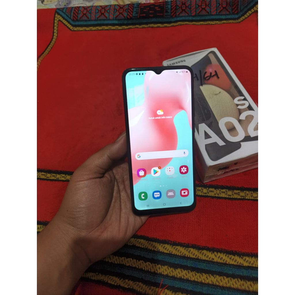 samsung a02s sein resmi ram 4gb 64gb hp cas wrna hitam resmi sein garansi resmi