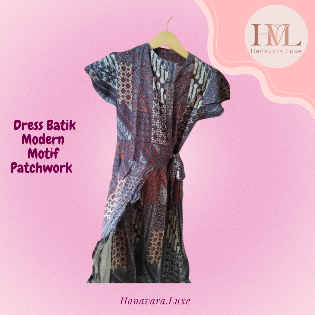 Baju Panjang Batik/Dress Batik Wanita Modern
