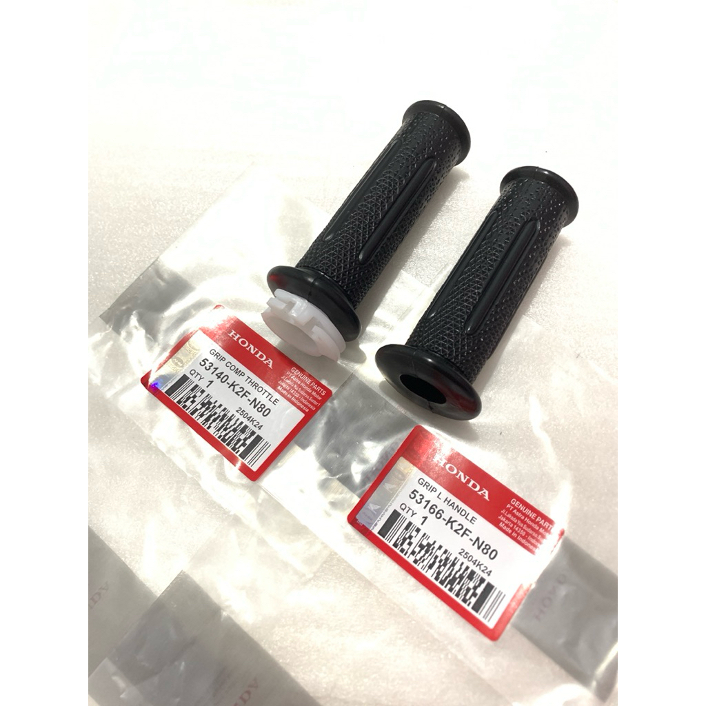 53140K2FN80 53166K2FN80 HANDGRIP HANDFAT KARET GAS GRIP COMP THROTTLE GRIP L HANDLE HONDA SCOOPY ESP