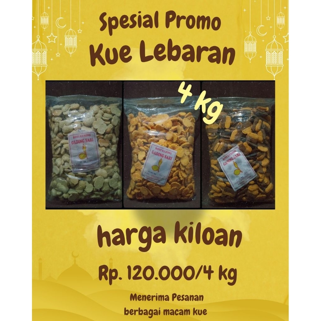 Roti Kering Kue Lebaran Kiloan 4kg