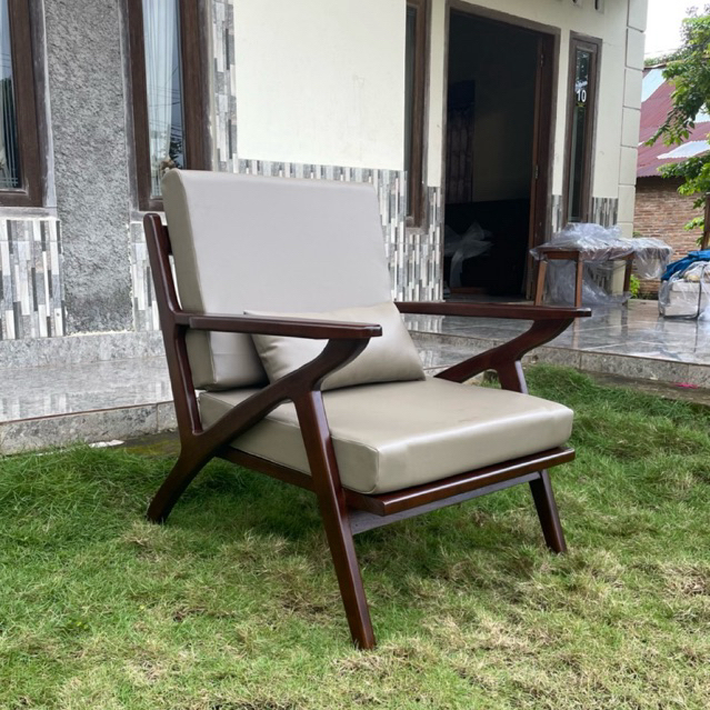 Kursi Z Kayu Jati Kursi Retro Sofa Single Sofa 1 Seater