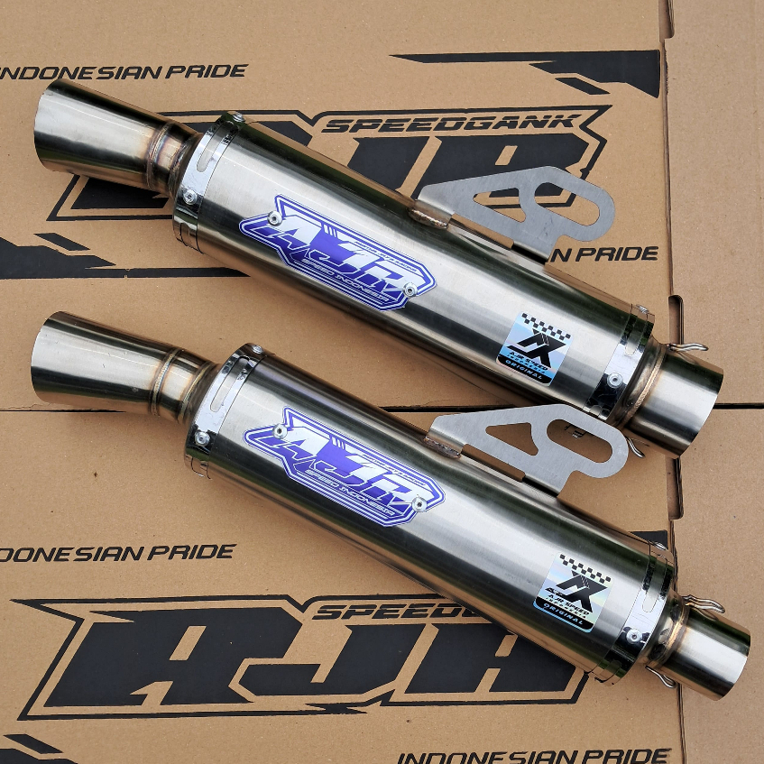 Knalpot Salemba Original AJR Inlet 38mm 50mm Sarfull Sarteng Sarbor Bahan Stainless Universal