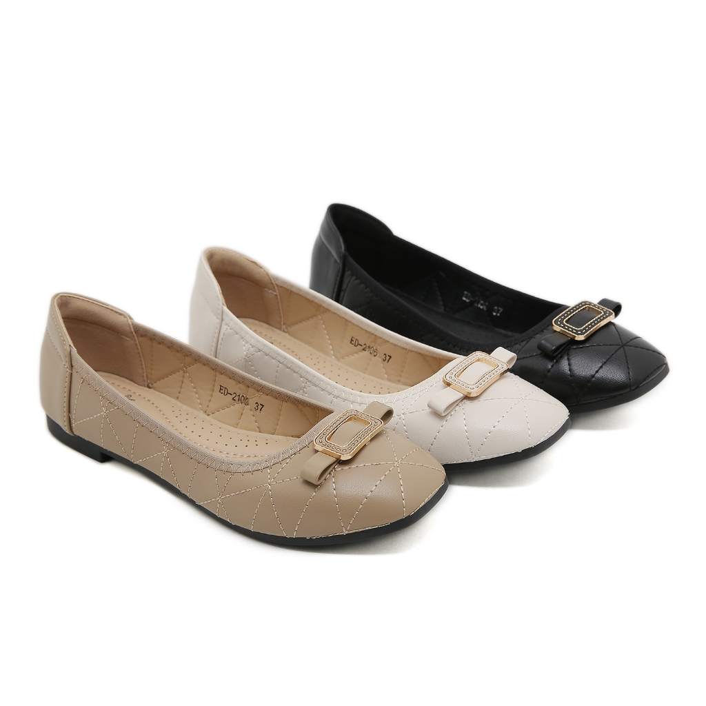 ELLORA ED-2106 Sepatu Flatshoes Wanita Import