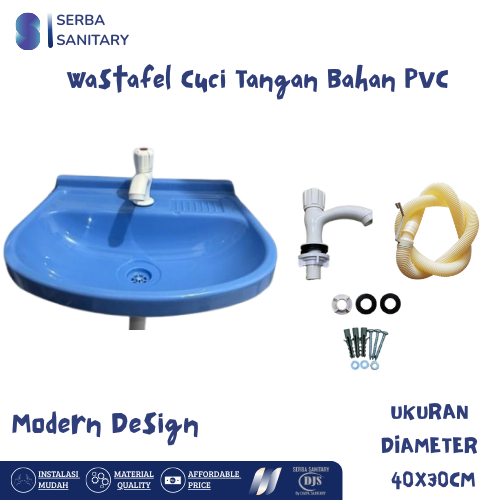 Wastafel Plastik cuci tangan warna Biru kualitas baik awet dan tahan lama