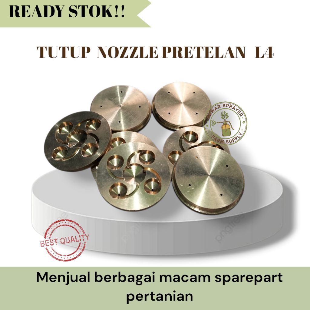 TUTUP NOZZLE PRETELAN L4 / TUTUP SPUYER PRETELAN L4 / LUBANG 4 /SPRAYER L4