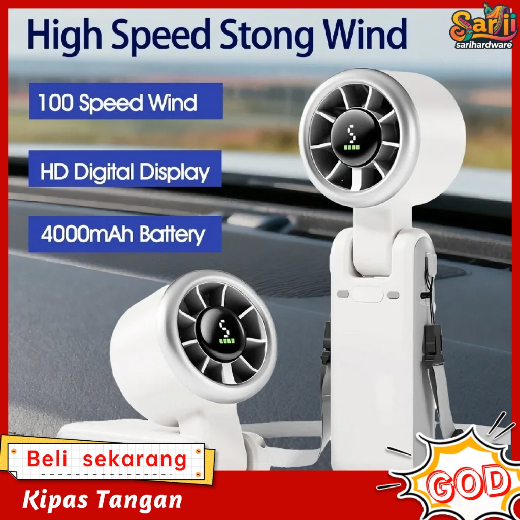Kipas Angin Portabel Batre / Turbo Kecil Mini Genggam USB  Fan Battery / Kipas Angin Portable