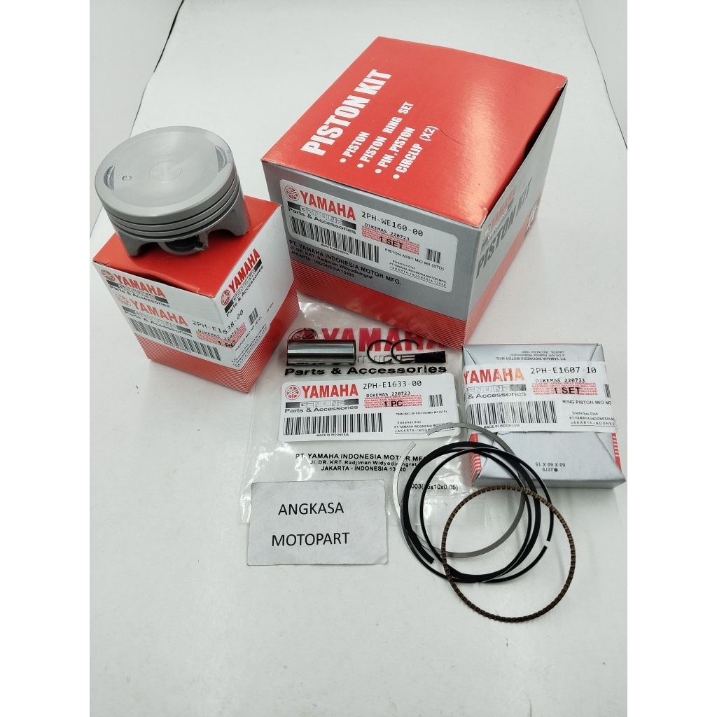 PISTON KIT RING SEHER MIO M3 125,MIO SOUL GT 125 SIZE STD (2PH)