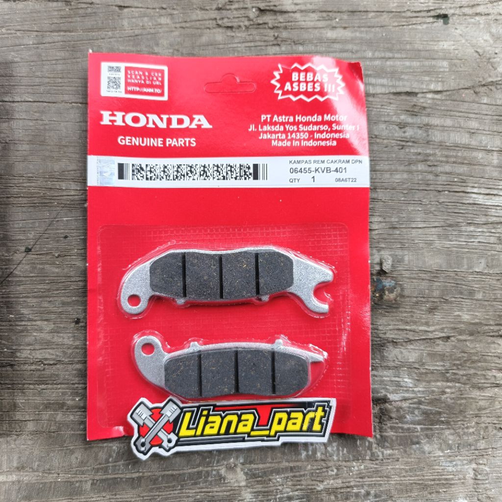 Dispad Kampas rem depan CRF Pcx 150 Pcx 160 ABS  Adv 150 Adv 160 Tipe ABS