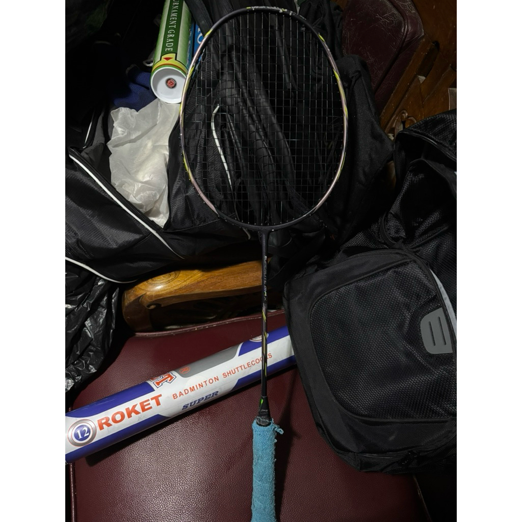 ORIGINAL RAKET LINING SUPERLITE MAX 9 BADMINTON BULUTANGKIS