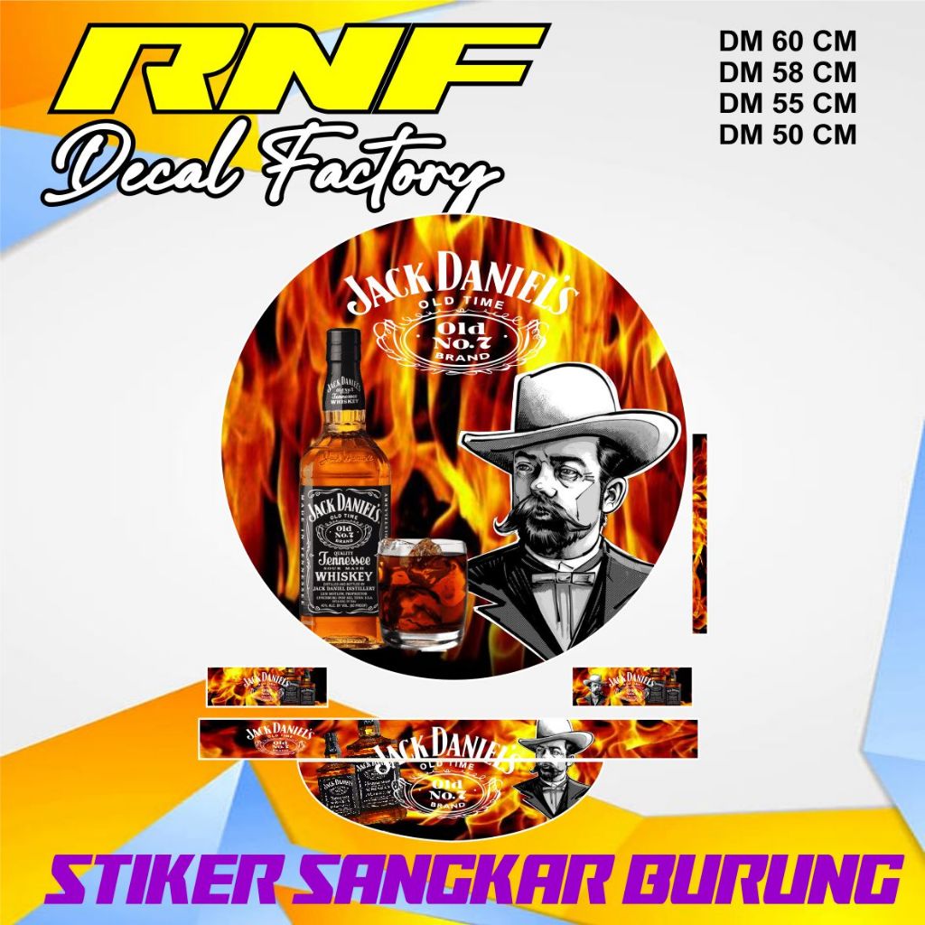 decal stiker sangkar burung murai motif keren bisa COD