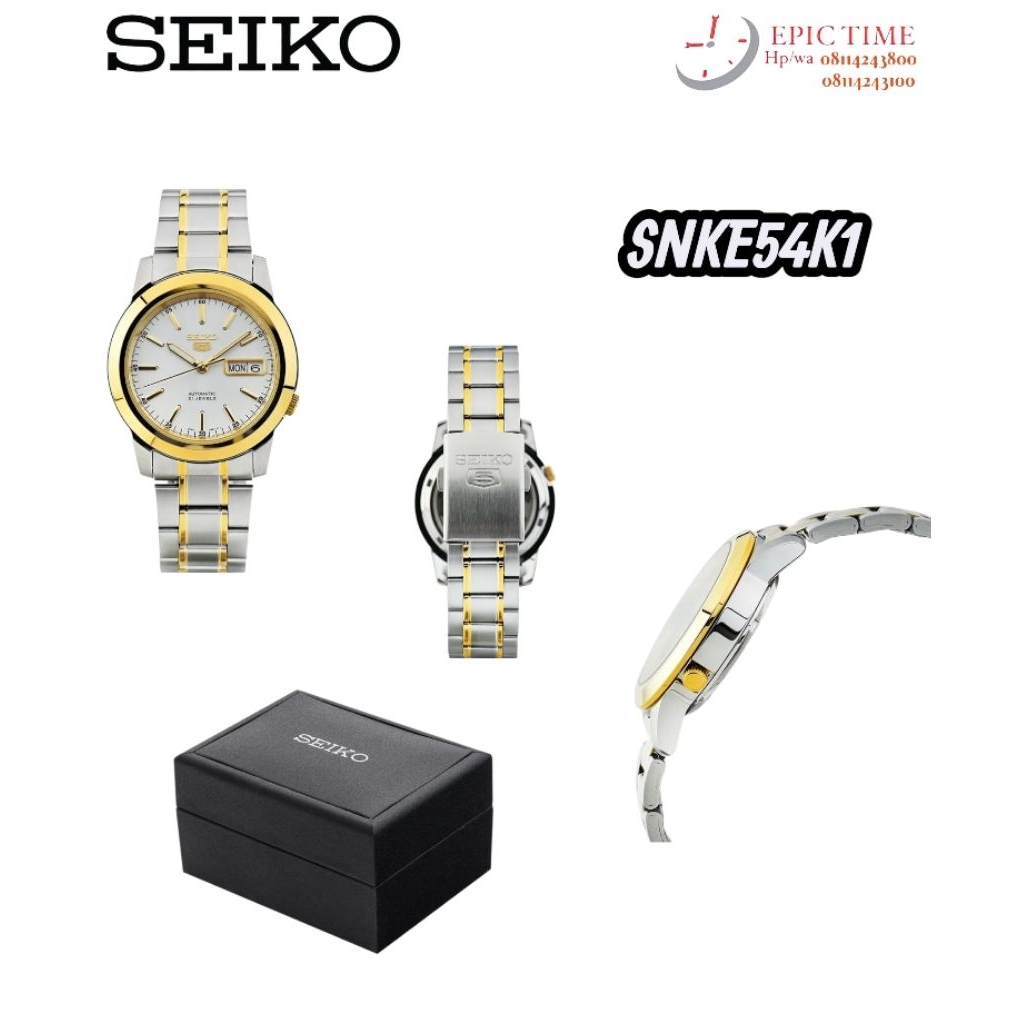 Jam Tangan Pria Seiko 5 Automatic SNKE54K1 Tali Besi / Stainless steel
