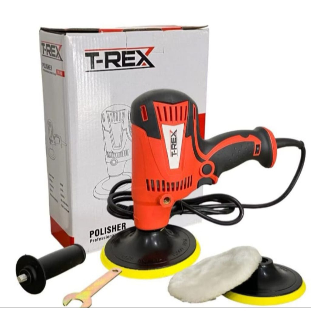 Mesin Poles Mobil T-REX 300W 6 inch - Variable Speed, Motor Tembaga JAPAN TECHNOLOGY.