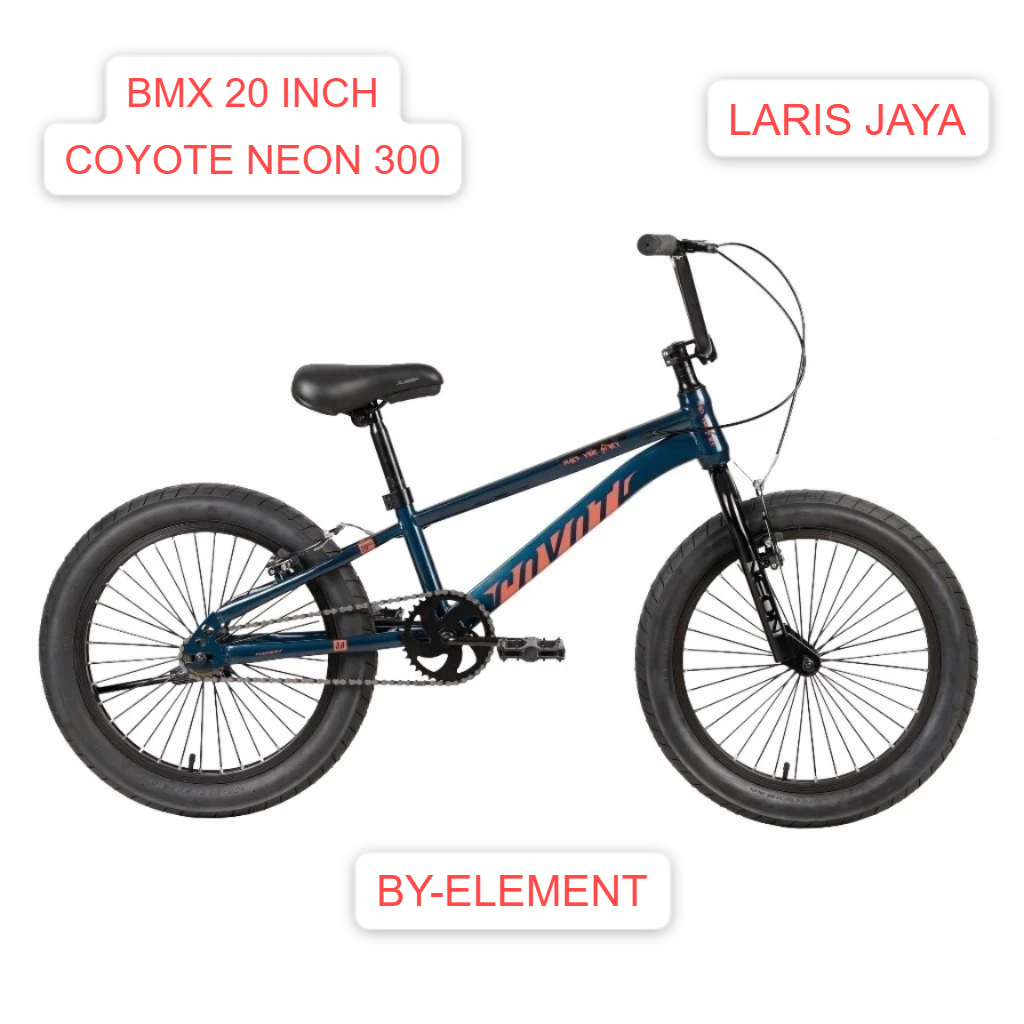 BONUS JALU SEPEDA BMX 20 ELEMENT COYOTE NEON 300 SEPEDA ANAK BMX BAN BESAR 20 X 3.0