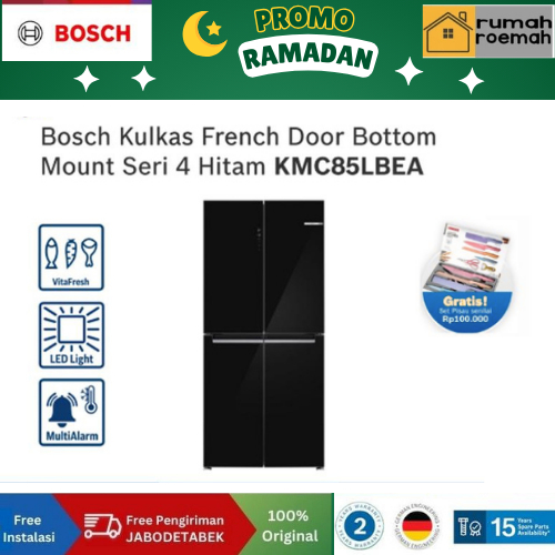 Bosch KMC85LBEA Kulkas French Door Bottom Mount Refrigerator / Kulkas 4 Pintu