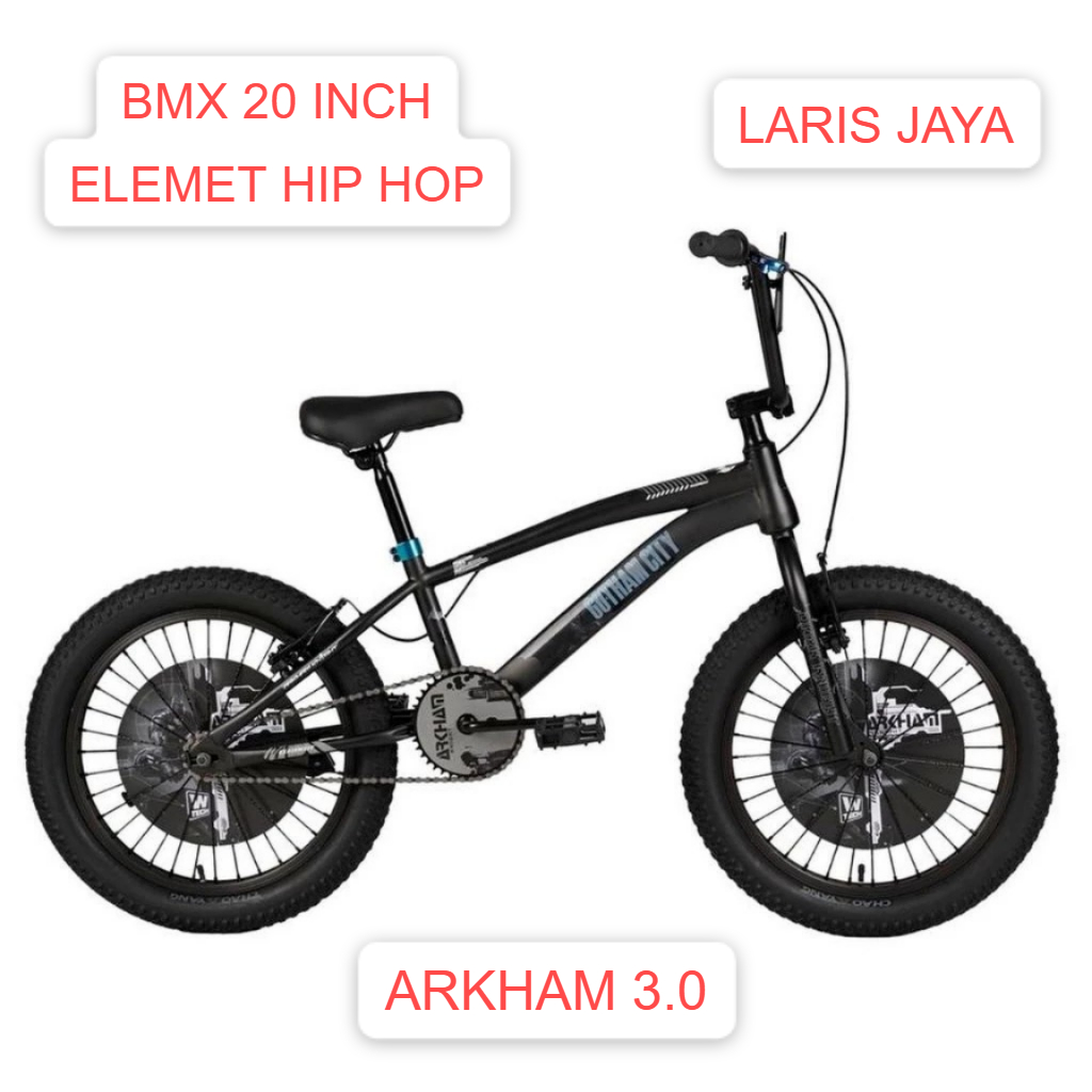 sepeda bmx 20 inch element batman HIP HOP arkham 3.0 sepeda 20 inch BMX ELEMENT BATMAN ARKHAM 3.0