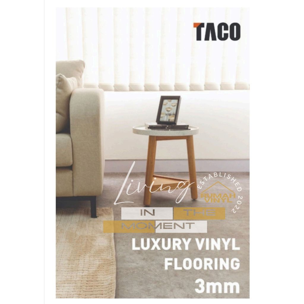 TACO Vinyl Lantai 3mm - Vinyl Plank TACO Tebal 3mm