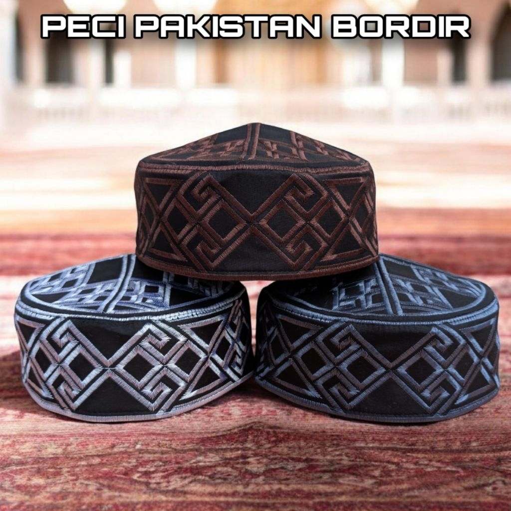 PECI KOPIAH PAKISTAN MOTIF