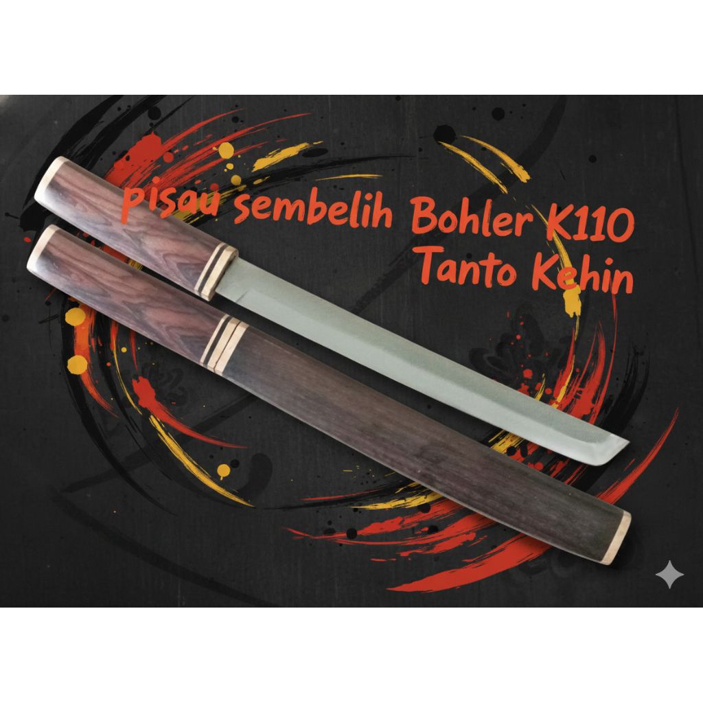 Pisau Jepang Original 100% Pisau Sembelih bohler k110 super tajam Keihin yakashima
