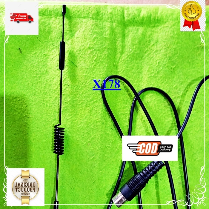 X178  3 METER MAGNET ORI 100% ANTENA TV DIGITAL KABEL INDOR INDOOR SUPER JERNIH SINYAL SIGNAL OUTDOO