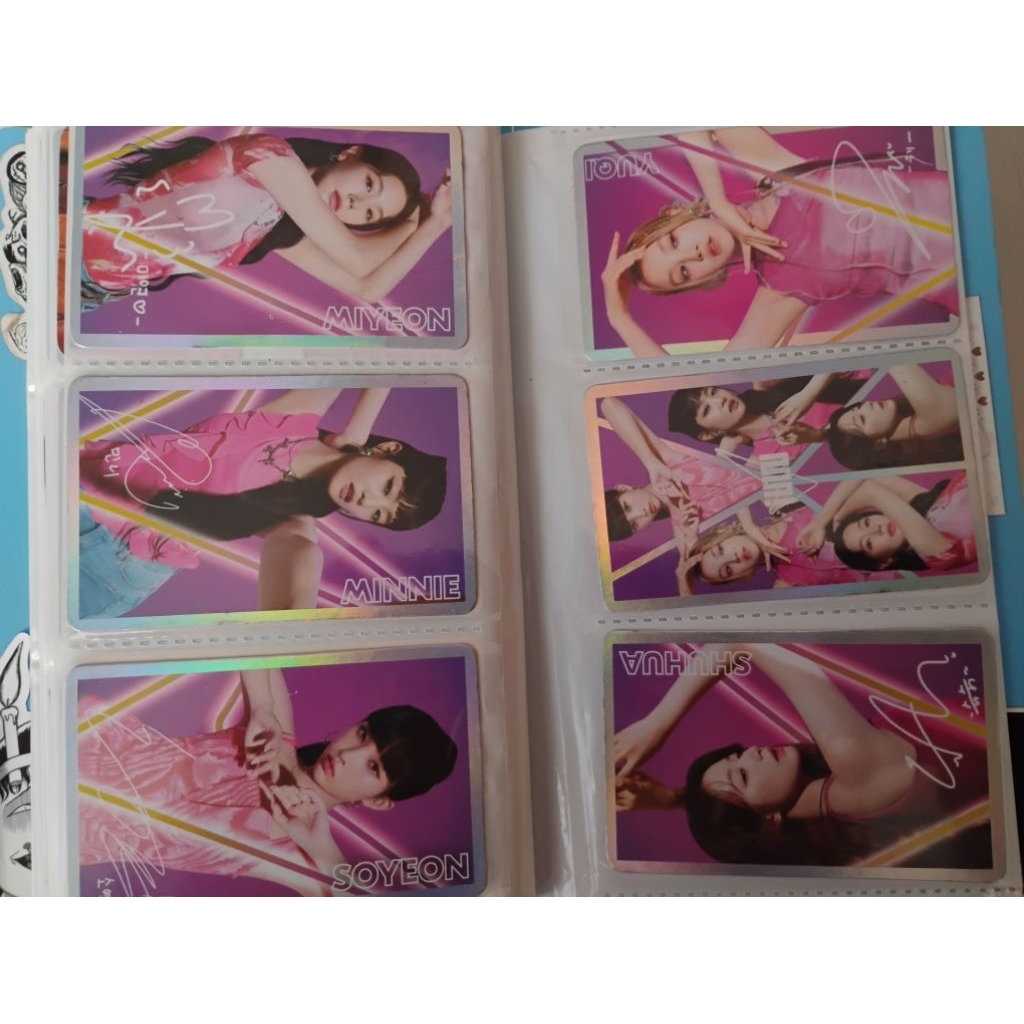 photocard gidle idle x rexona official 1 set