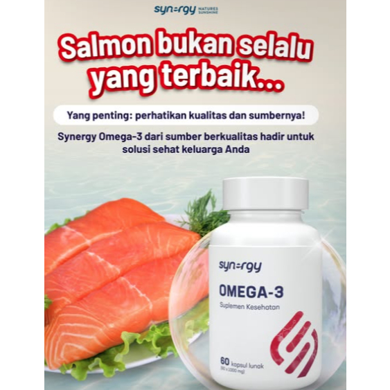 Suplemen Fish Oil untuk Jantung Sehat dan Otak Fit Synergy Omega-3