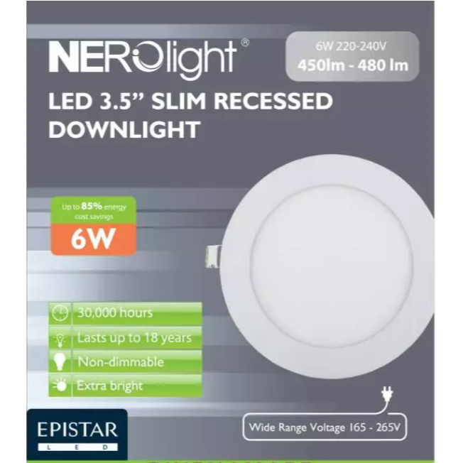 NERO Downlight LED Slim Recessed / Lampu LED Plafon / Downlight LED