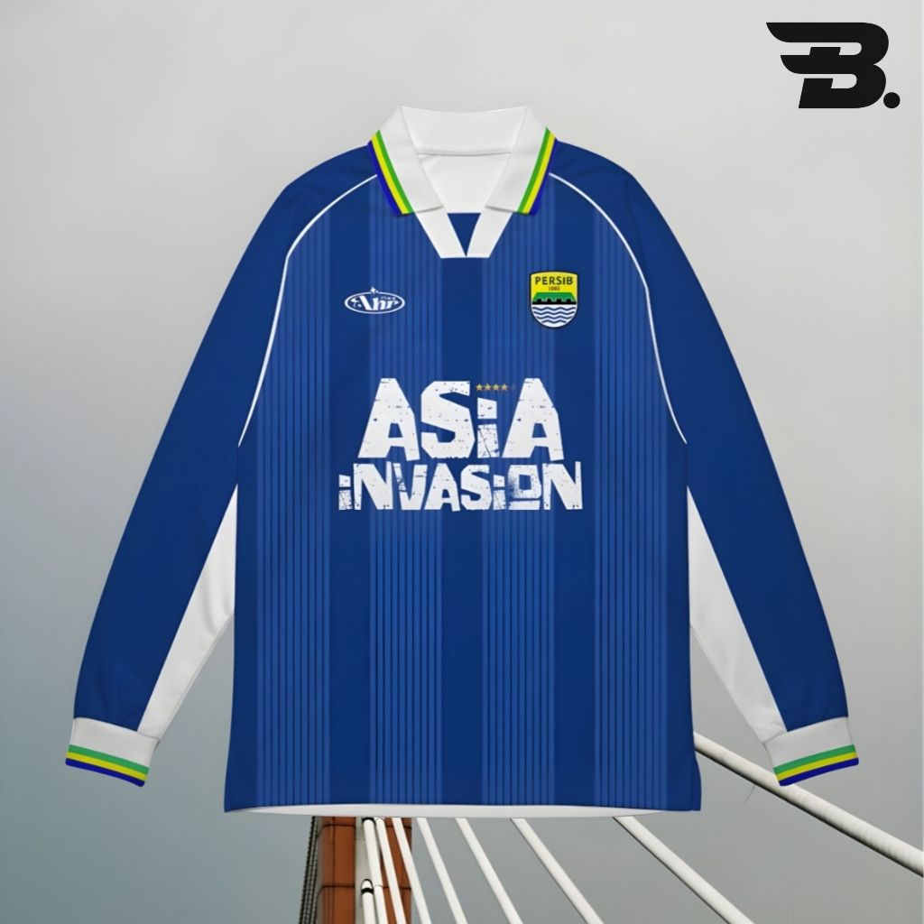 (BISA COD) Kaos Jersey Persib Bandung Retro Baju Bola / Vintage / Dryfit / Premium / Drop Middle / F