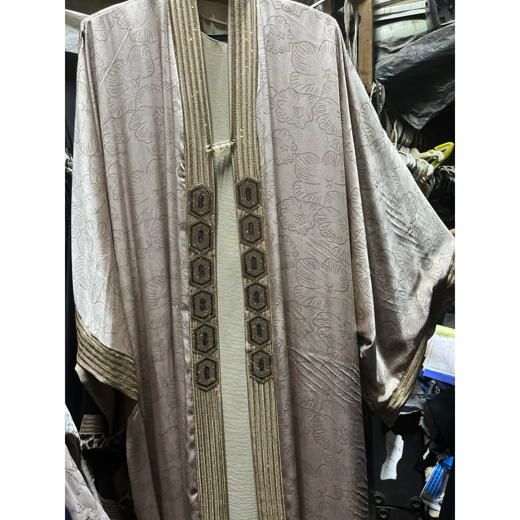Abaya Inner outer Wanita Dewasa Mesir Free Pashmina original Premium Gamis Hitam Muslim Arab Umroh D