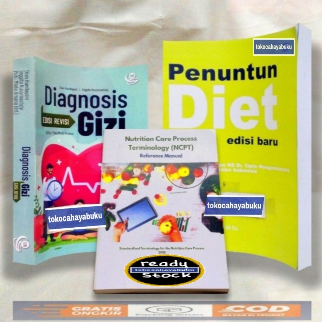 Paket 3 Buku : NCPT ( Bhs Indonesia ), PENUNTUN DIET Edisi Baru , DIAGNOSIS GIZI