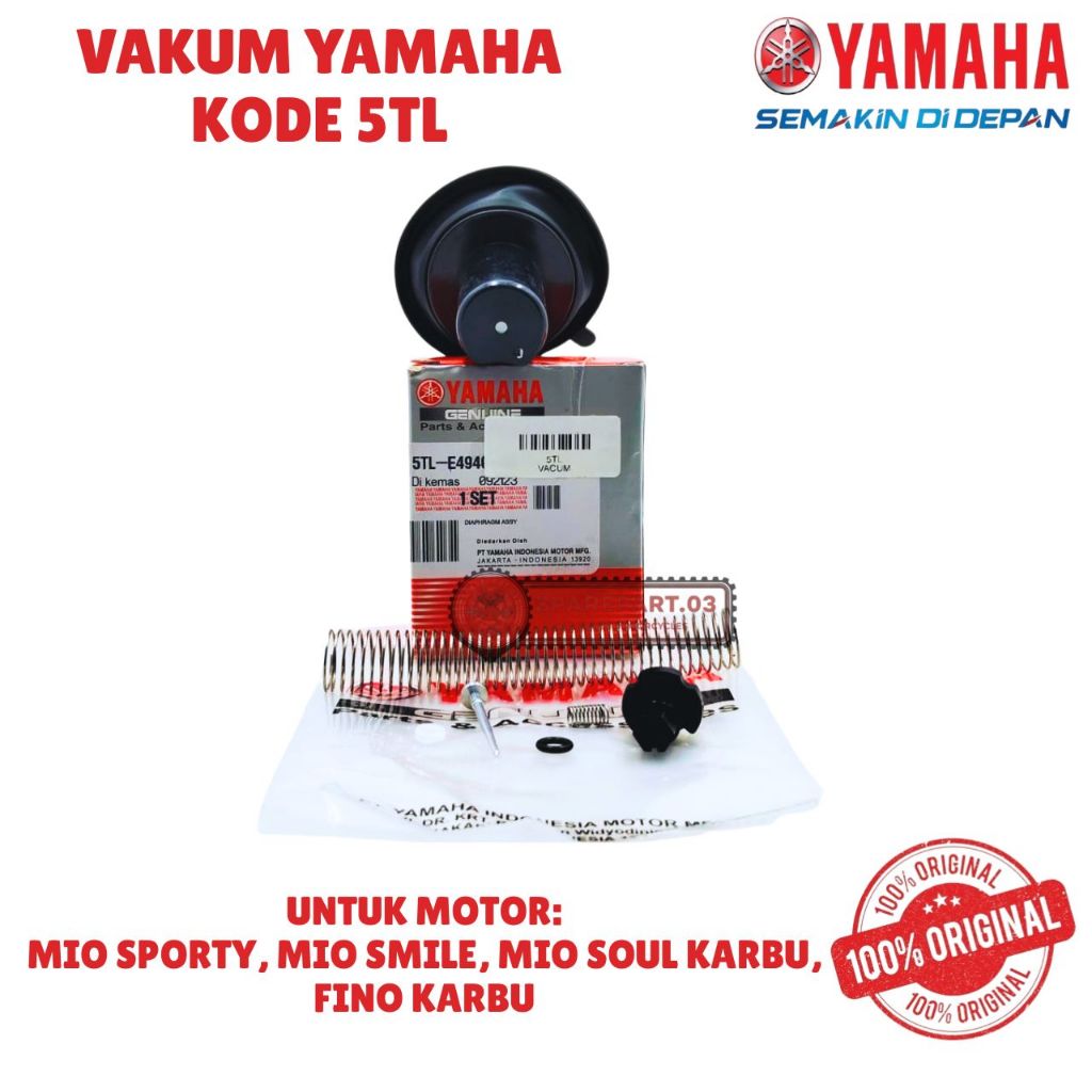VAKUM ORIGINAL YAMAHA KODE 5TL, MIO SPORTY, MIO SMILE, MIO SOUL KARBU, FINO KARBU