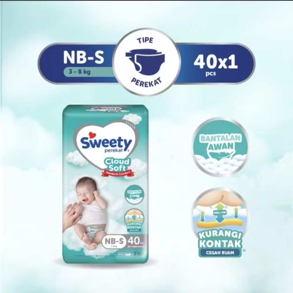 Pampers Sweety NB-S 40 Perekat