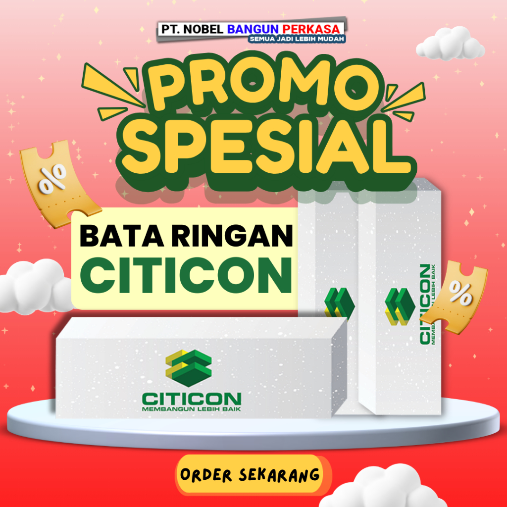 Bata Ringan Citicon Jogja - Hebel Citicon Murah Area Yogyakarta Sleman Bantul