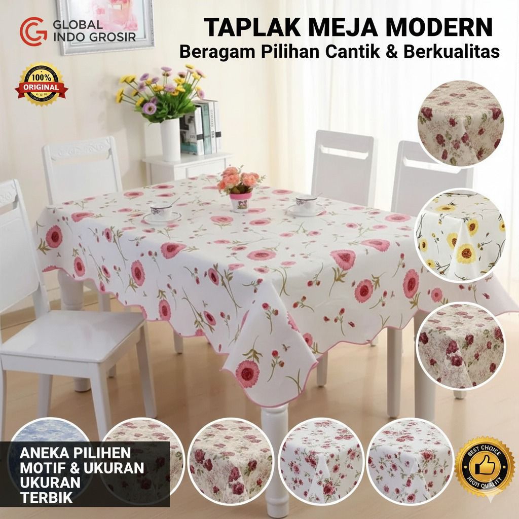 Taplak meja Makan waterproof