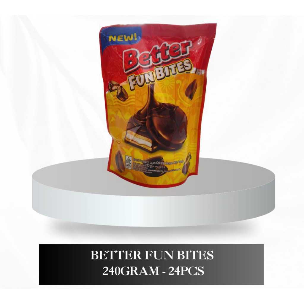 Better Fun Bites Snack Bites - Biskuit Sandwich / Better 240gram
