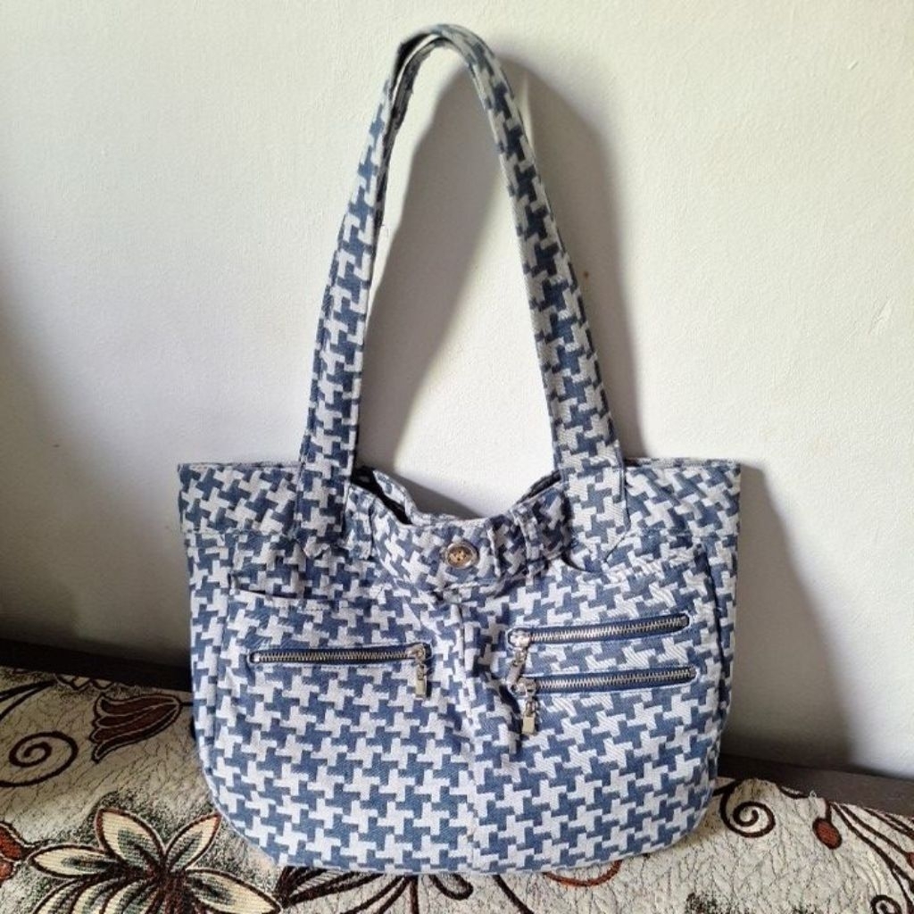 Tas handmade jeans motif