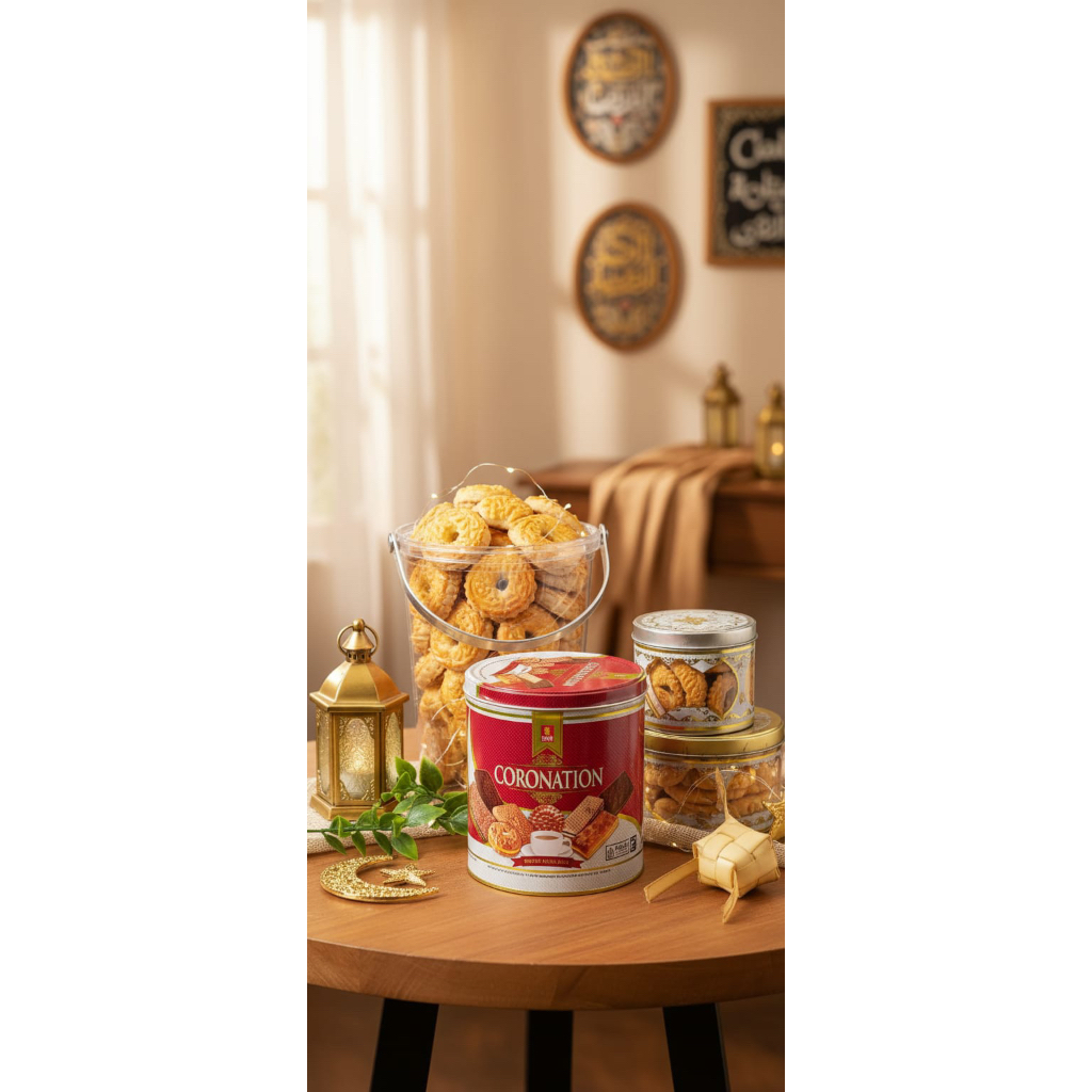 CORONATION BISCUIT 450gr | KUE KALENG LEBARAN | BISCUIT KALENG