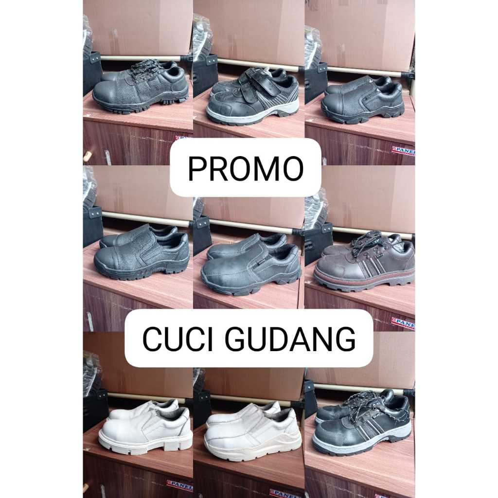 Obral Sepatu Safety Promo Cuci Gudang
