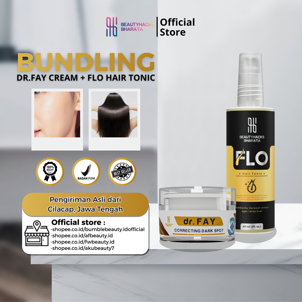 (Bundling) FLO Hair Tonic + dr FAY Cream Original BPOM