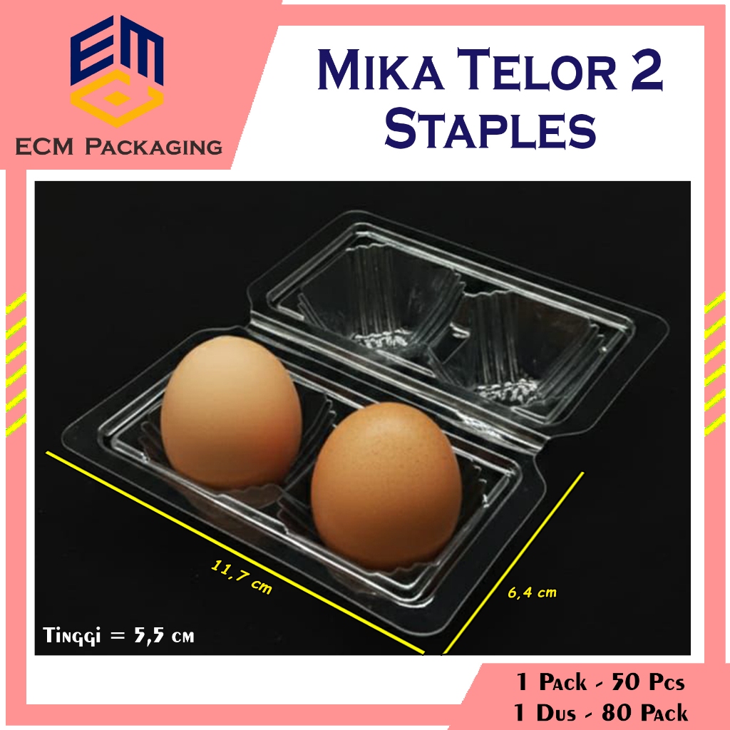 MIKA TELUR ISI 2 STAPLES | MIKA TELOR ISI 2 NON KANCING (50 PCS)