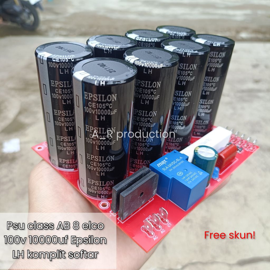 Psu 8 elco 100v 10000uf/15000ufEpsilon lh kualitas super lengkap Softstart