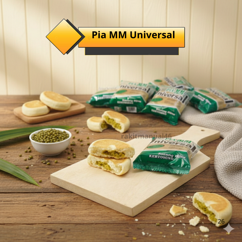 Pia Mm / Pia Mm Universal Roti Pia Basah Kacang Hijau Empuk B