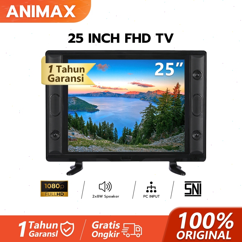 Animax TV LED Digital 24 inch 21/22/24/25/27/30 inch TV LED Digital 24 inch 25 inch televisi led Gar