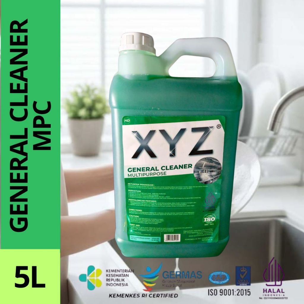 XYZ General Cleaner MPC 5L Multi Purpose Cleaner | Pembersih Lantai, Kaca, Dapur & Kantor