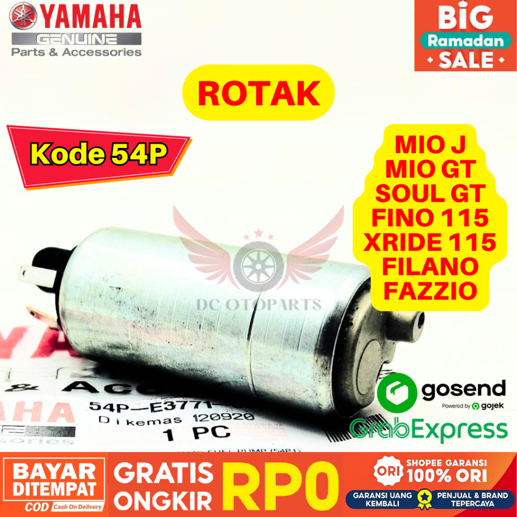 54P ROTAK DINAMO FUEL PUMP MIO J ORIGINAL YAMAHA GENUINE PARTS, ROTAK ORIGINAL MIO GT, ROTAK MIO SOU